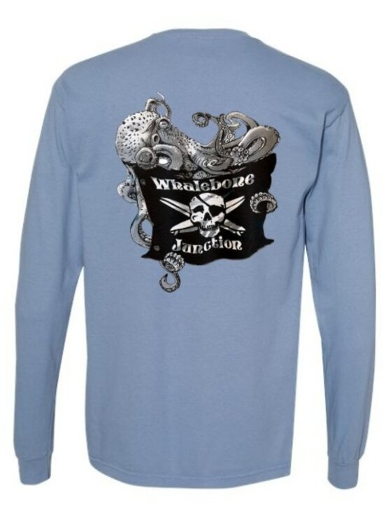 WHALEBONE LOGO Octopus Flag Long Sleeve Tee