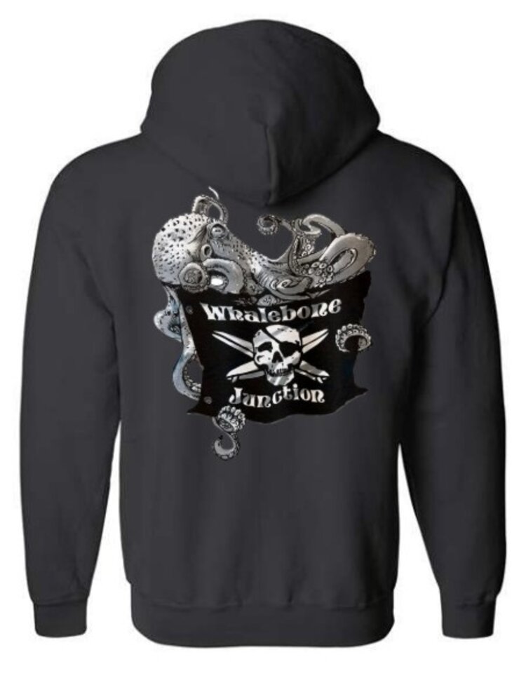 WHALEBONE LOGO OCTOPUS FLAG MIDWEIGHT ZIP UP
