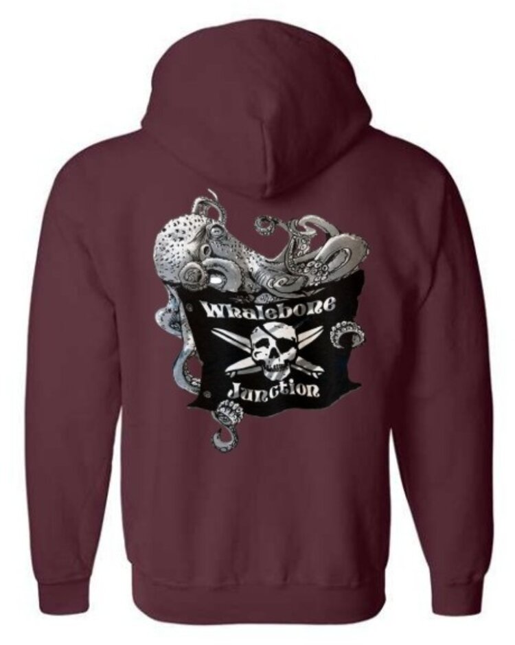 WHALEBONE LOGO OCTOPUS FLAG MIDWEIGHT ZIP UP