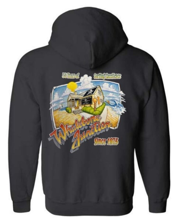 WHALEBONE LOGO OLD SHOP 50 YEARS ZIP UP HOODIE
