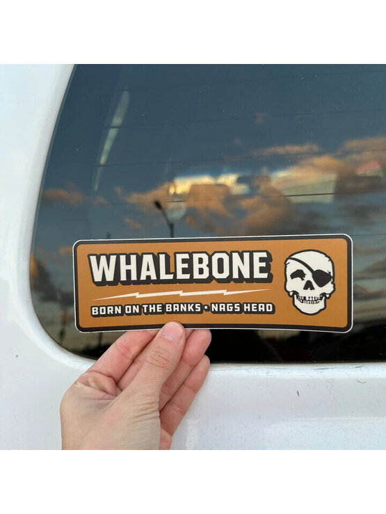 WHALEBONE LOGO 90's Garage Bumper Sticker - Brown