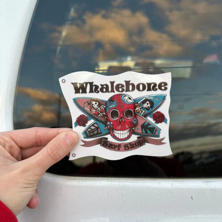 WHALEBONE LOGO DAY OF THE DEAD 4x3 in STICKER