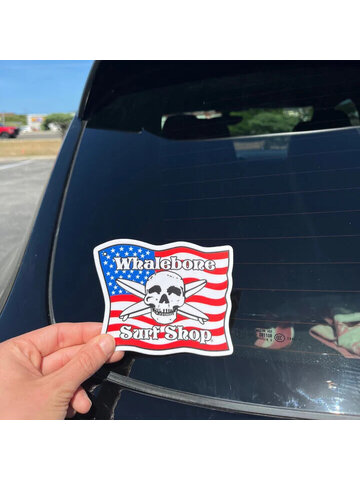 WHALEBONE LOGO American Flag Sticker