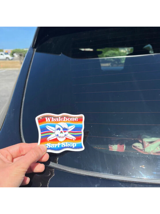 WHALEBONE LOGO Mexican Blanket Sticker