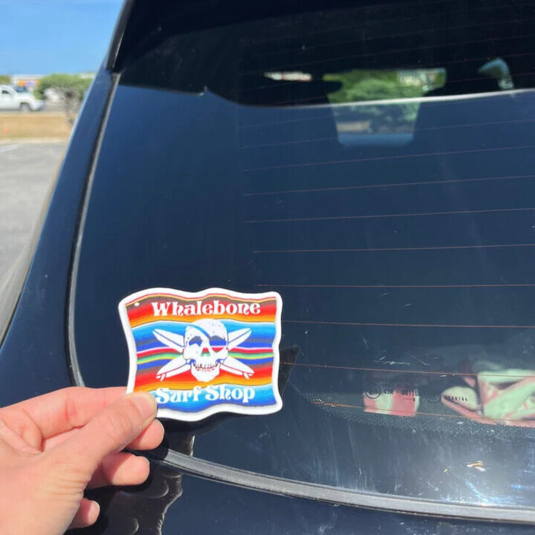 WHALEBONE LOGO MEXICAN BLANKET STICKER