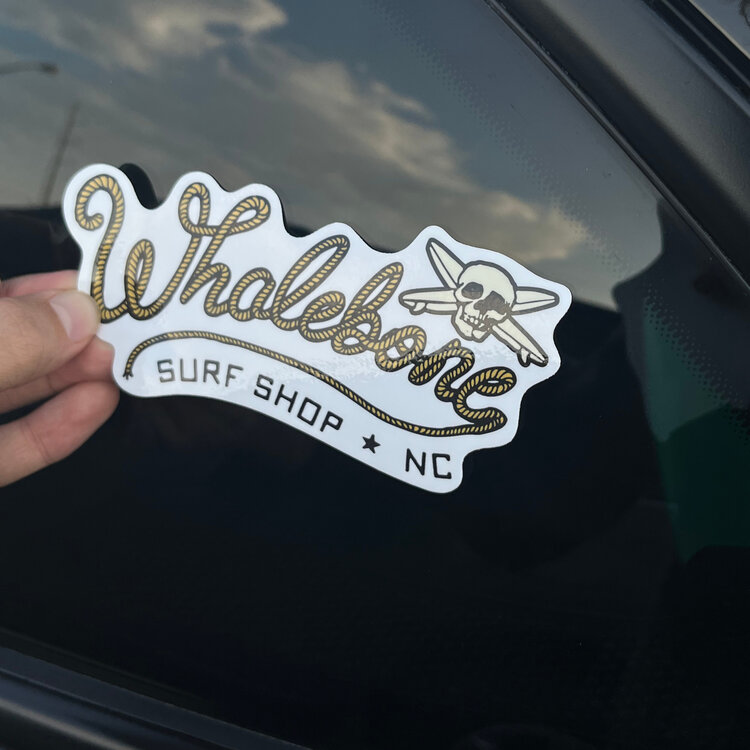 WHALEBONE LOGO WRANGLIN' LOGO STICKER
