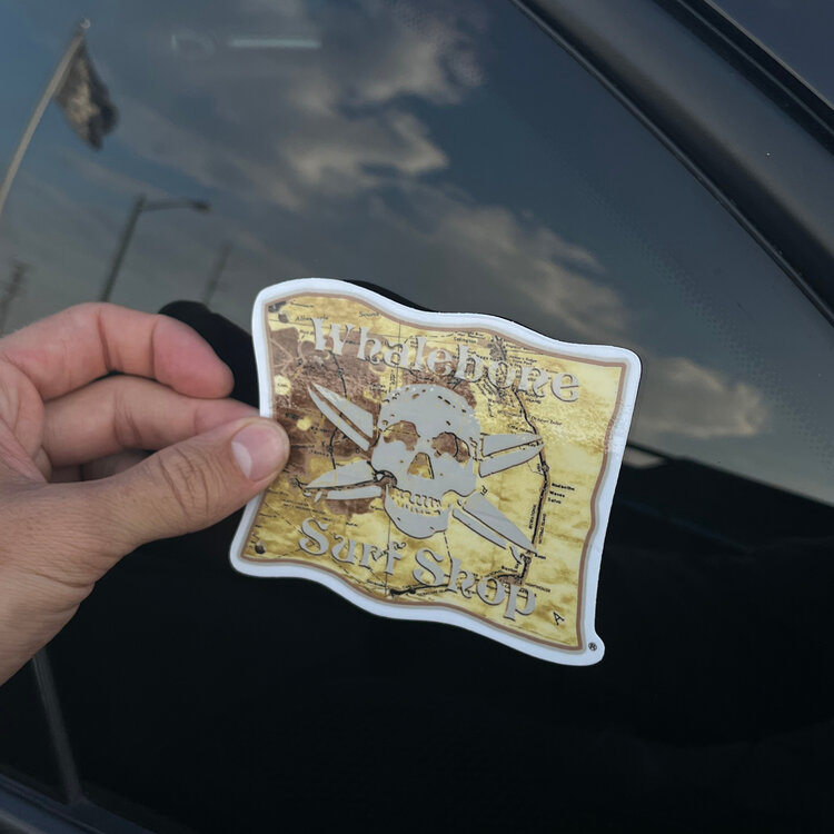 WHALEBONE LOGO MAP LOGO STICKER