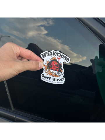 WHALEBONE LOGO Shred Devil Logo Sticker