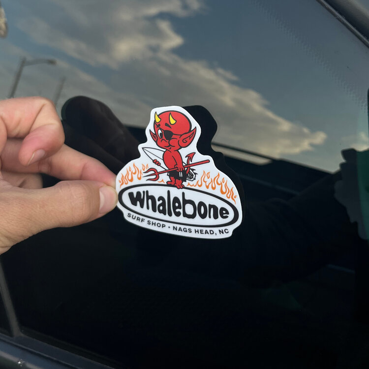 WHALEBONE LOGO LIL' DEVIL LOGO STICKER