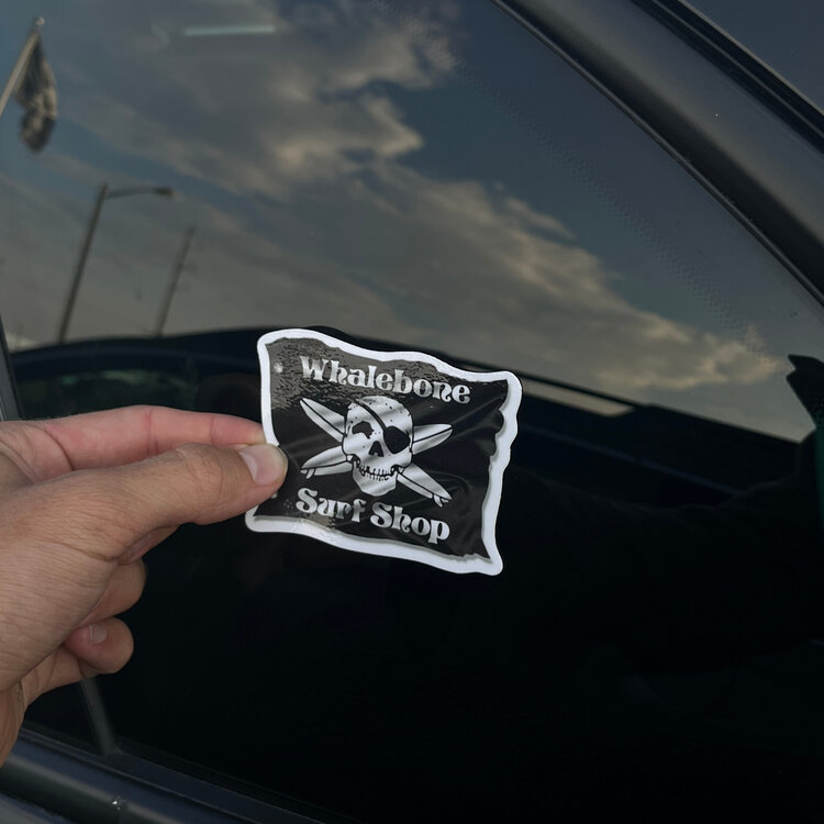 WHALEBONE LOGO SHADOW SKULL LOGO STICKER