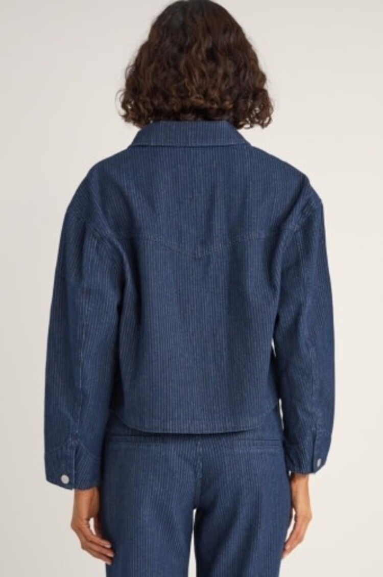 RHYTHM PINSTRIPE CROPPED JACKET
