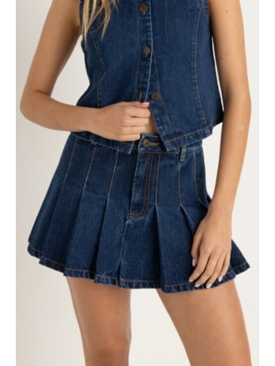 RHYTHM Remi Pleated Skirt