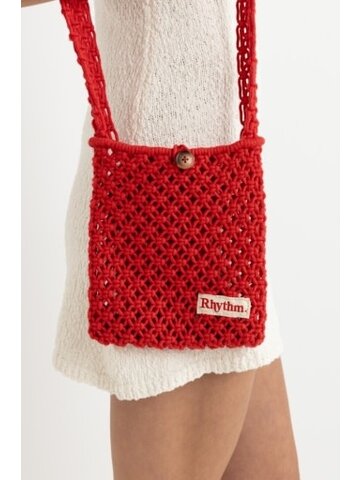 RHYTHM Crochet Shoulder Bag - Red