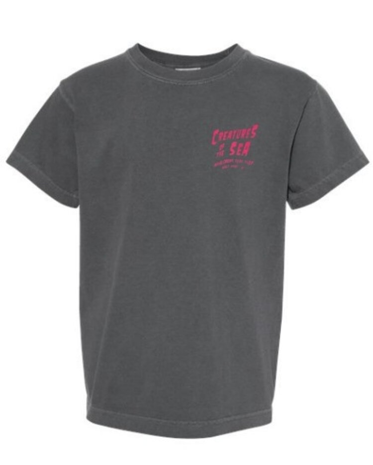 WHALEBONE LOGO CREATURES OF THE SEA SHORT SLEEVE TEE MAGENTA INK