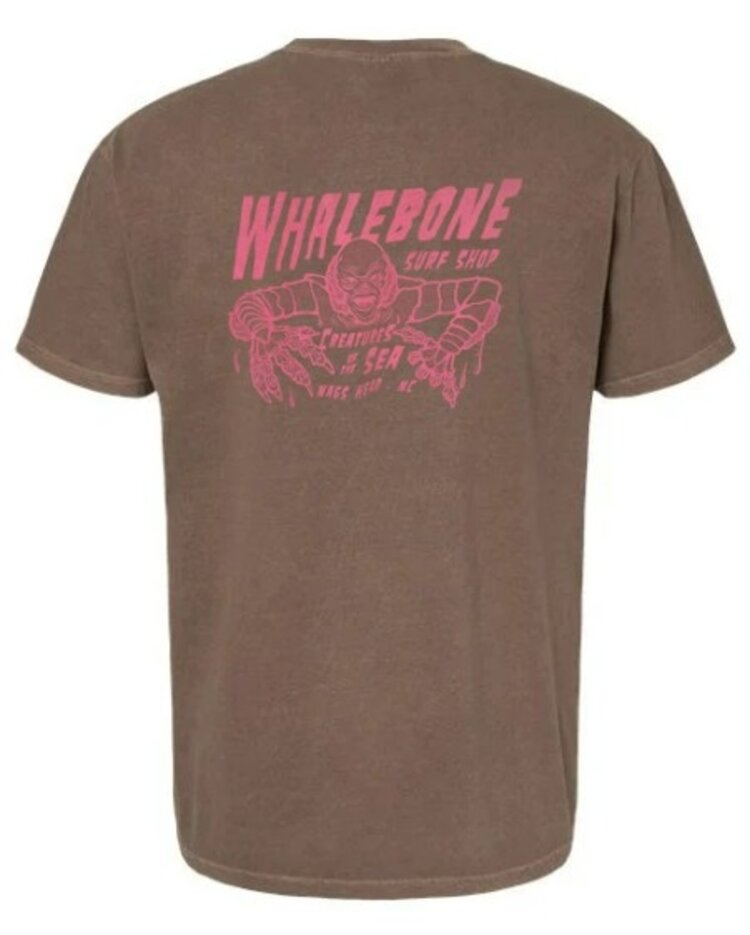 WHALEBONE LOGO CREATURES OF THE SEA SHORT SLEEVE TEE MAGENTA INK