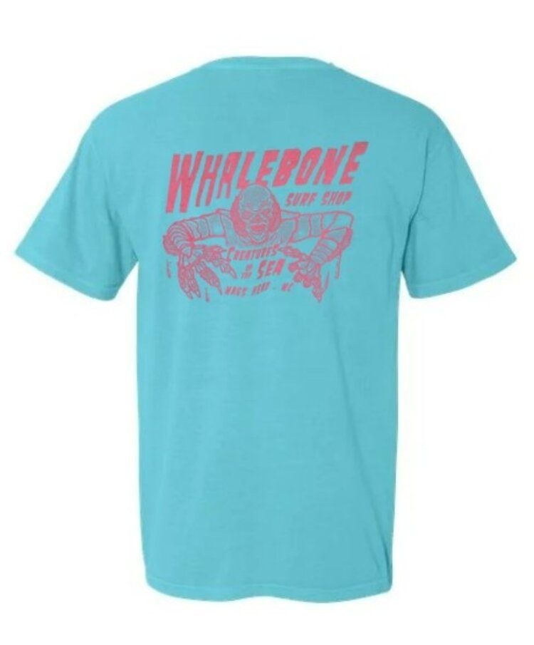 WHALEBONE LOGO CREATURES OF THE SEA SHORT SLEEVE TEE MAGENTA INK