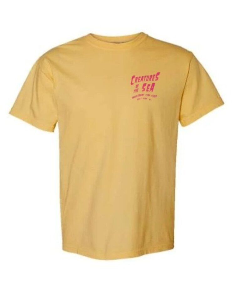 CREATURES OF THE SEA SHORT SLEEVE TEE MAGENTA INK