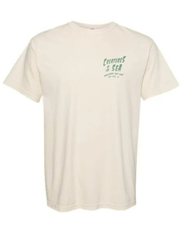 WHALEBONE LOGO CREATURES OF THE SEA SHORT SLEEVE TEE GREEN INK