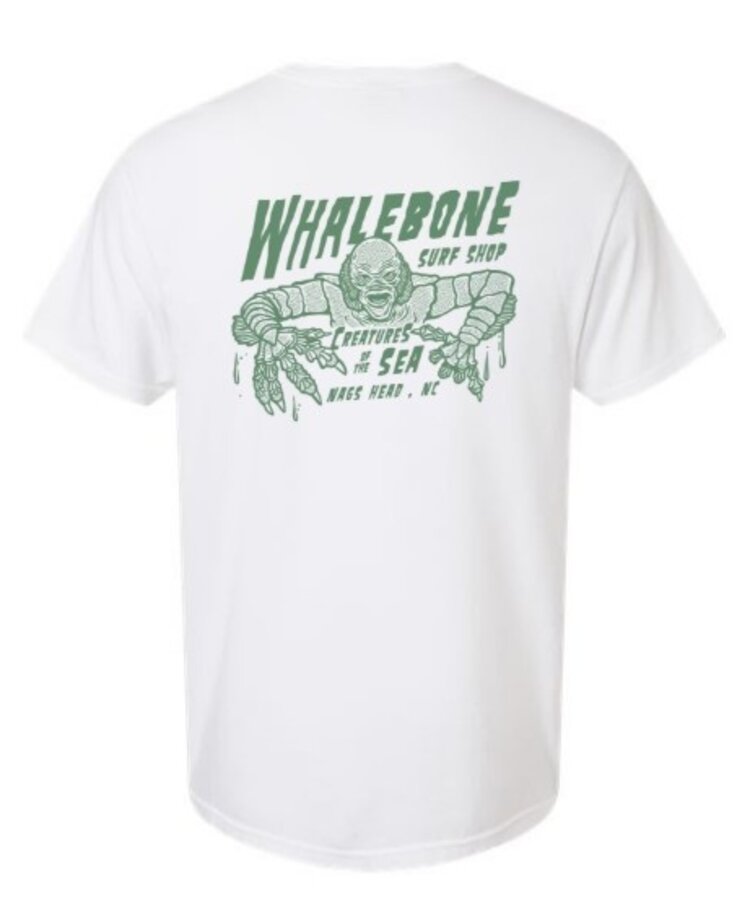 CREATURES OF THE SEA SHORT SLEEVE TEE GREEN INK