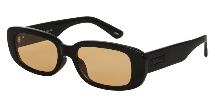 CARVE EYEWEAR  STATUS - GLOSS BLACK WITH PEACH TINT LENS