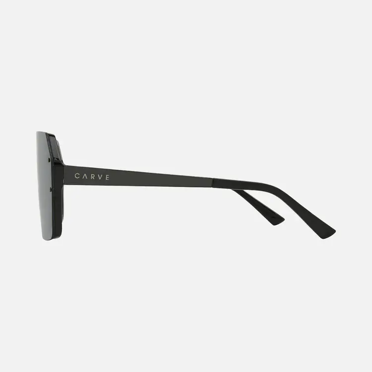 CARVE EYEWEAR TULUM GLOSS BLACK FRAME WITH GREY LENS