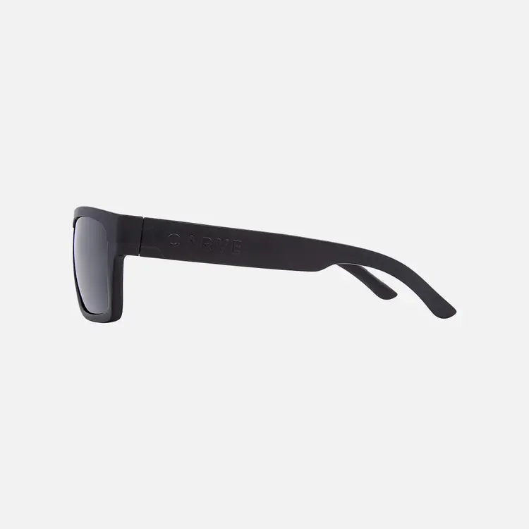 CARVE EYEWEAR VOLLEY  MATTE BLACK FRAME GRAY INJECTED POLARIZED LENS