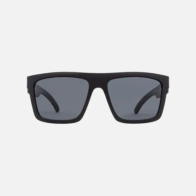 CARVE EYEWEAR VOLLEY  MATTE BLACK FRAME GRAY INJECTED POLARIZED LENS