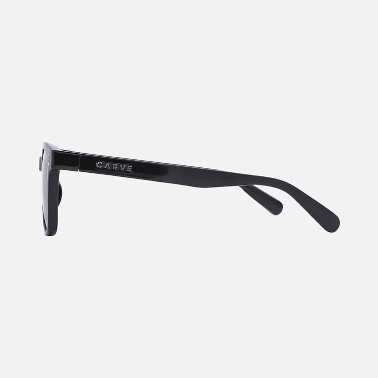 CARVE EYEWEAR HOMELAND GLOSS BLACK FRAME GRAY INJECTED POLARIZED LENS
