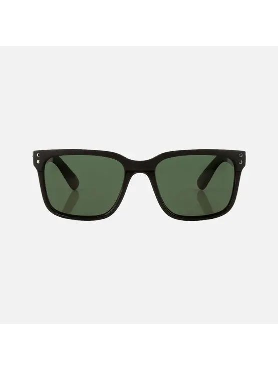 CARVE EYEWEAR Rivals Gloss Black Frame Green Polarized Lens