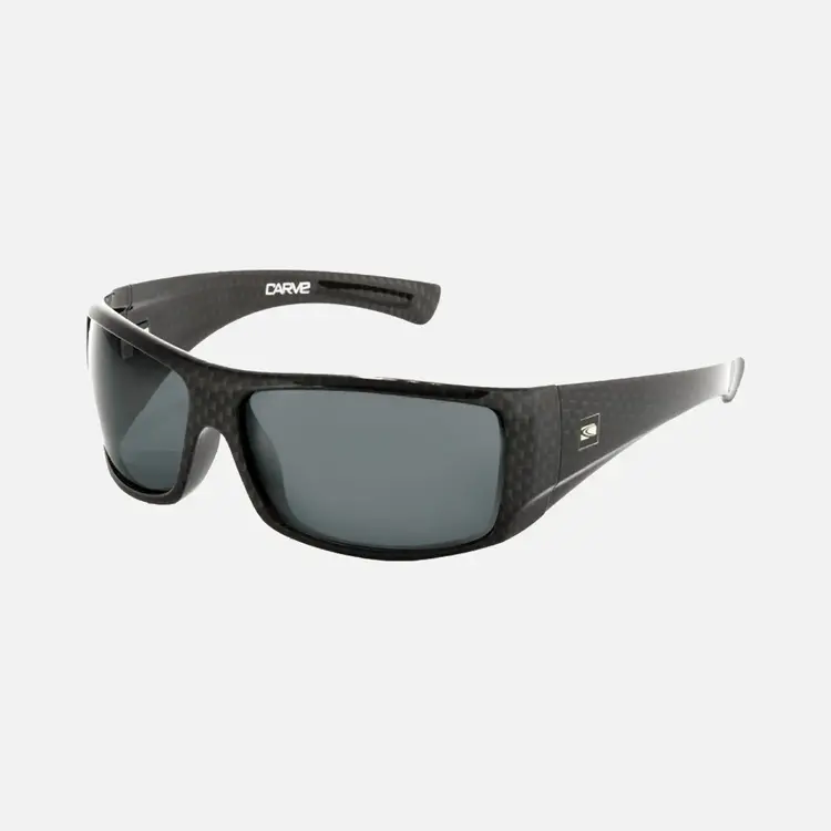 CARVE EYEWEAR WOLFPAK GLOSS CARBON FRAME BLACK POLARIZED LENS