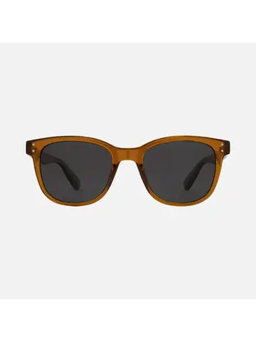 CARVE EYEWEAR Homeland Recycled Gloss Translucent Toffee Frame Gray Injected Polarized Lens