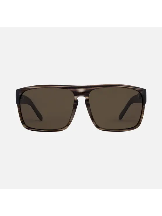 CARVE EYEWEAR Vendetta Matte Brown Streak Frame Bronze Injected Polarized Lens