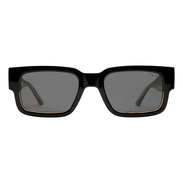 I-SEA COLE HOUSHMAND  BLACK LEOPARD / SMOKE POLARIZED LENS