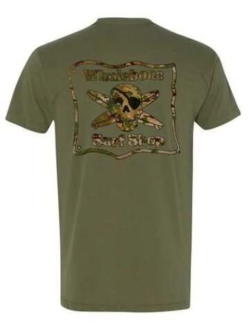 WHALEBONE LOGO Multicamo Sueded Short Sleeve Tee