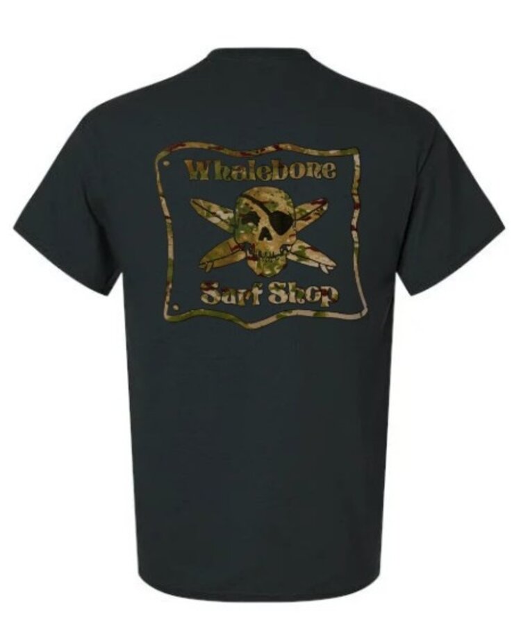 WHALEBONE LOGO MULTICAMO HEAVY COTTON SHORT SLEEVE TEE