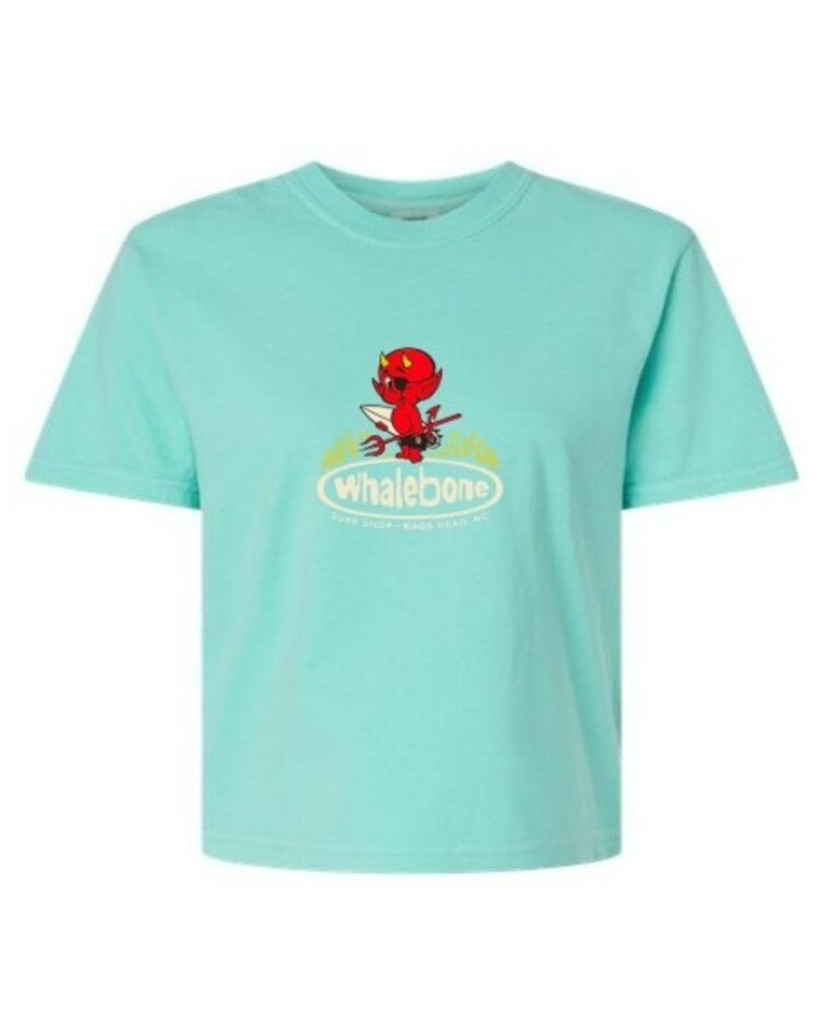 WHALEBONE LOGO WOMEN'S SHRED DEVIL BOXY TEE
