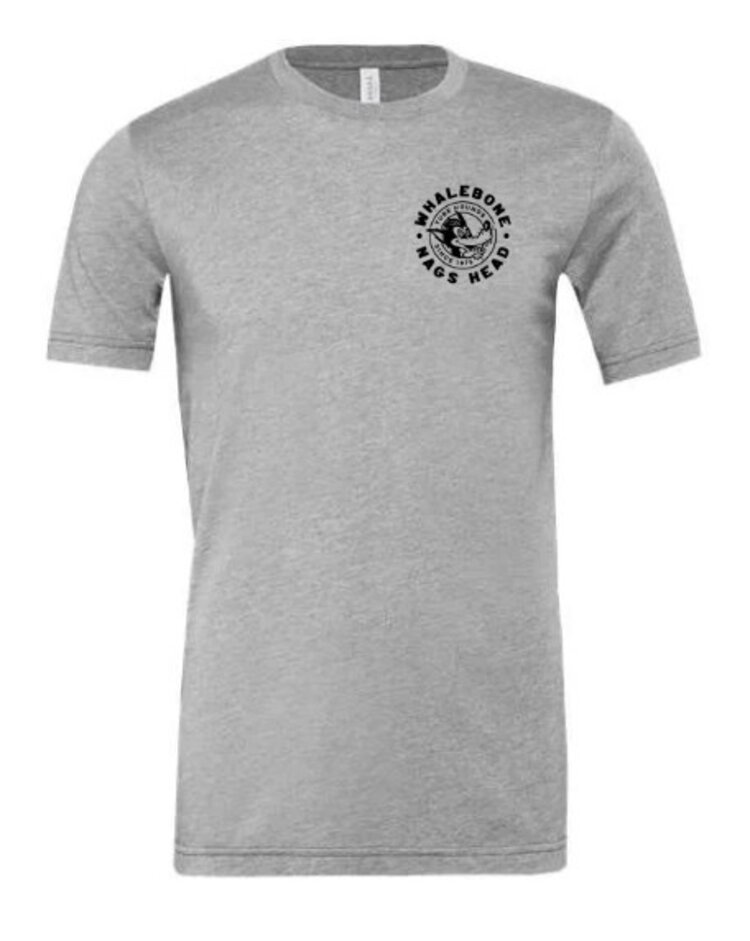 WHALEBONE LOGO TUBE HOUND BELLA CANVAS SHORT SLEEVE TEE