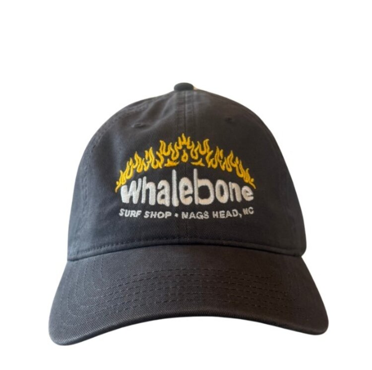 WHALEBONE LOGO EMBROIDERED FLAME 326 COTTON TWILL DAD HAT