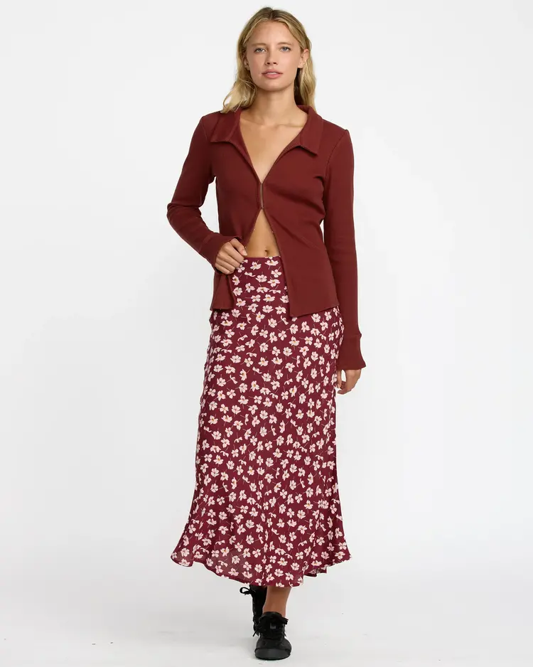 RVCA ANNIKA MIDI SKIRT