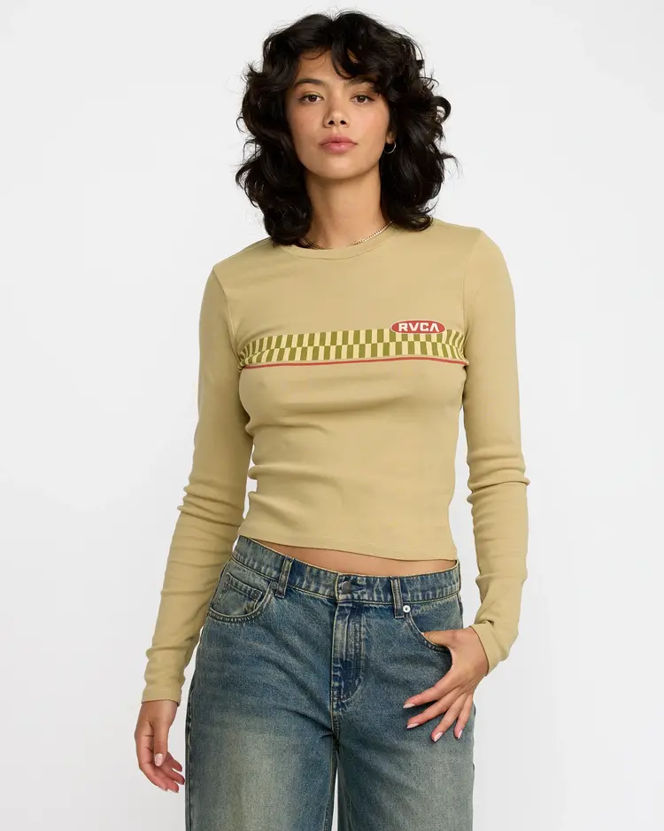 RVCA FORTUNE LONG SLEEVE TEE
