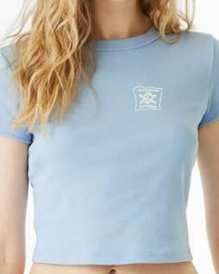 WHALEBONE LOGO WOMEN'S OG GLOE BELLA CANVAS MICRO RIB BABY TEE