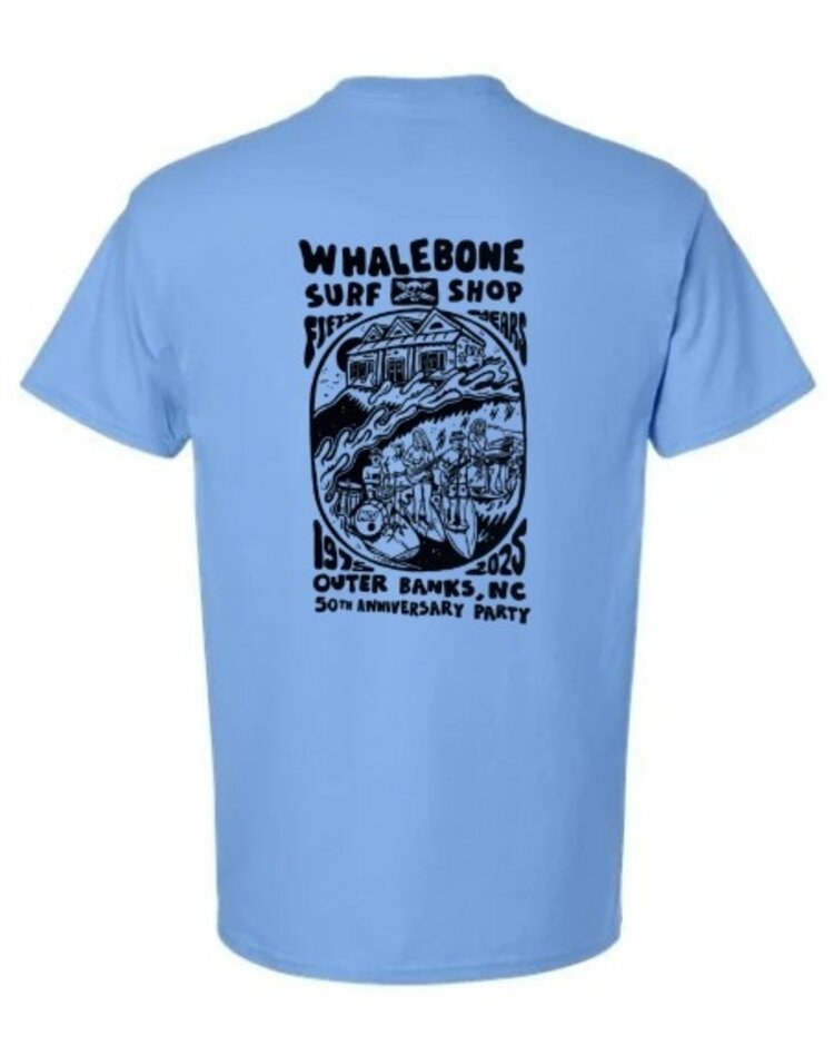 WHALEBONE LOGO 50TH ANNIVERSARY PARTY GILDAN SHORT SLEEEV 3X - 5X