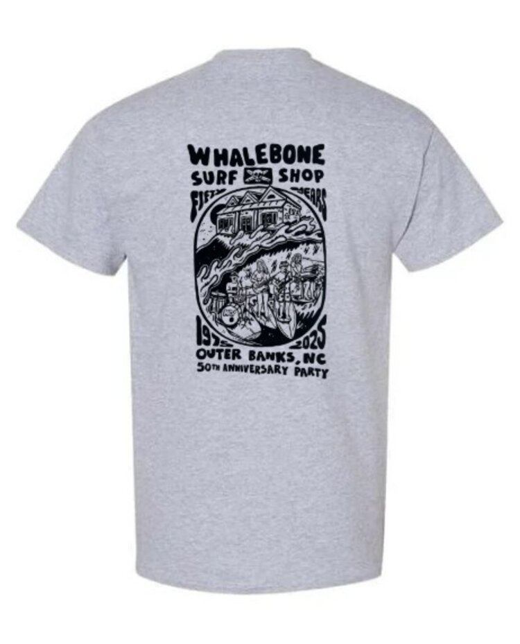 WHALEBONE LOGO 50TH ANNIVERSARY PARTY GILDAN SHORT SLEEEV 3X - 5X