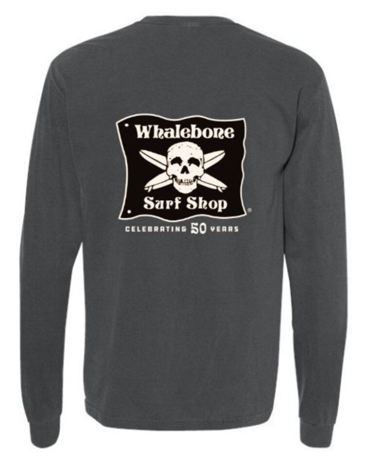 WHALEBONE LOGO CELEBRATING 50 YEARS LONG SLEEVE TEE