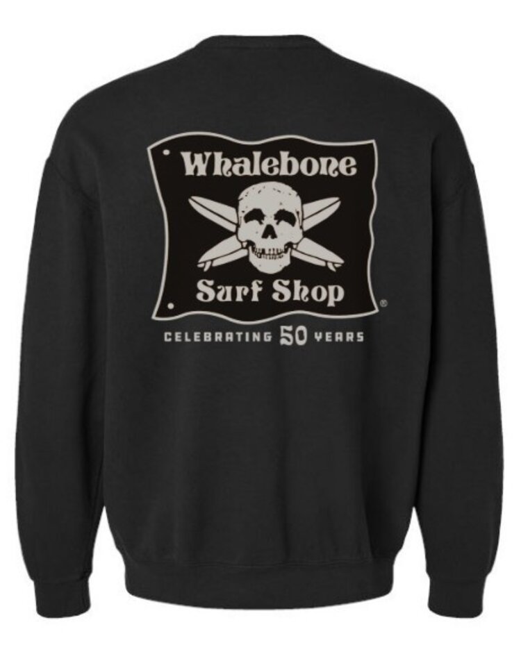 WHALEBONE LOGO CELEBRATING 50 YEARS CREWNECK