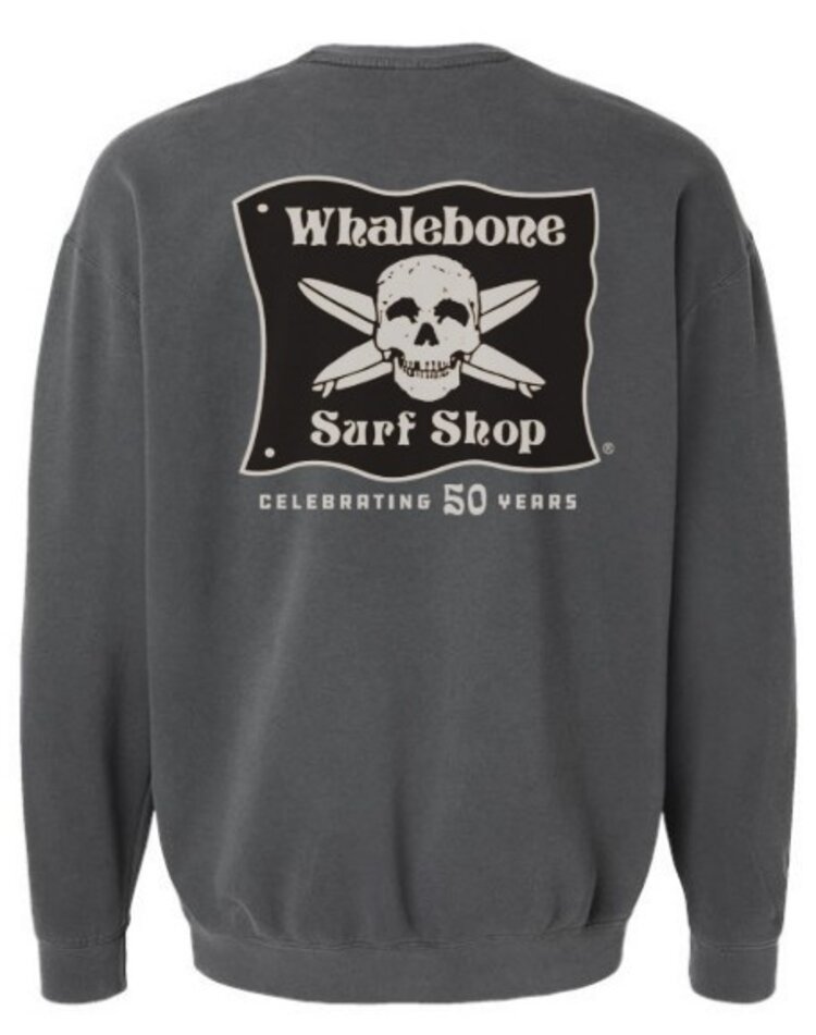 WHALEBONE LOGO CELEBRATING 50 YEARS CREWNECK