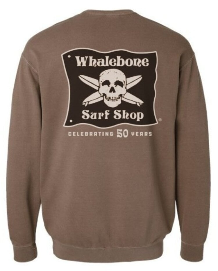 WHALEBONE LOGO CELEBRATING 50 YEARS CREWNECK
