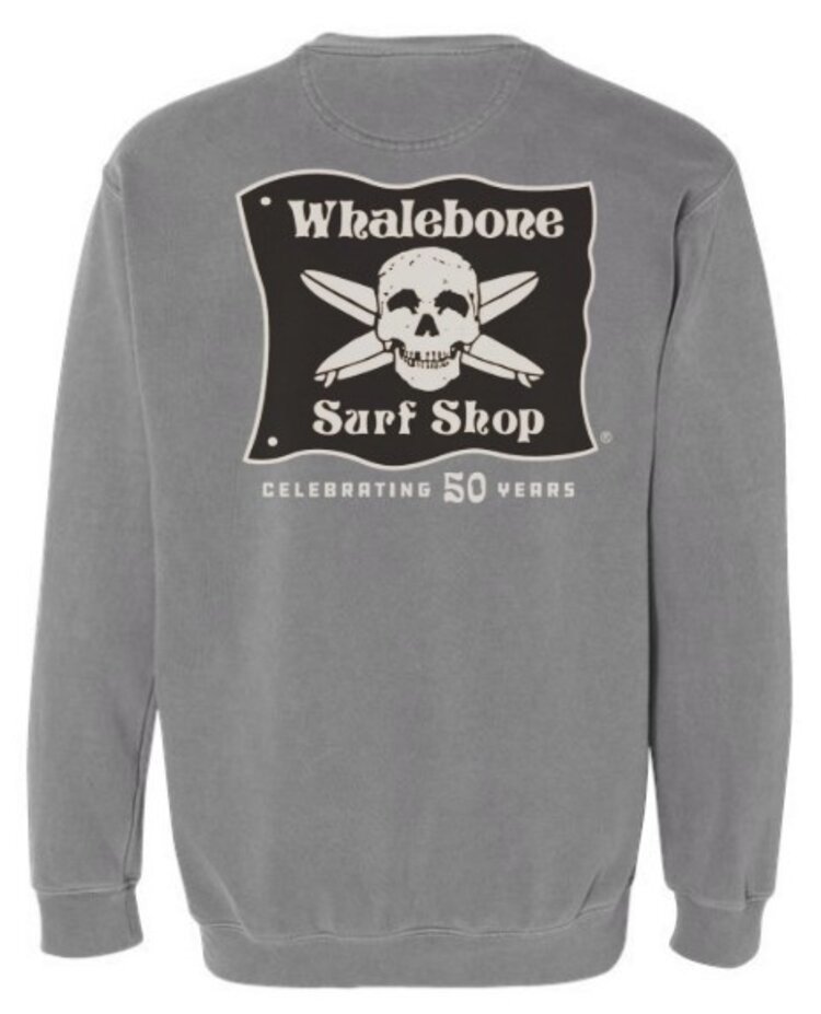 WHALEBONE LOGO CELEBRATING 50 YEARS CREWNECK