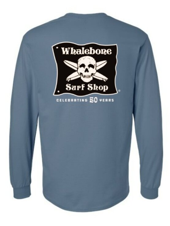 WHALEBONE LOGO Celebrating 50 Years 3X - 5X Long Sleeve Tee