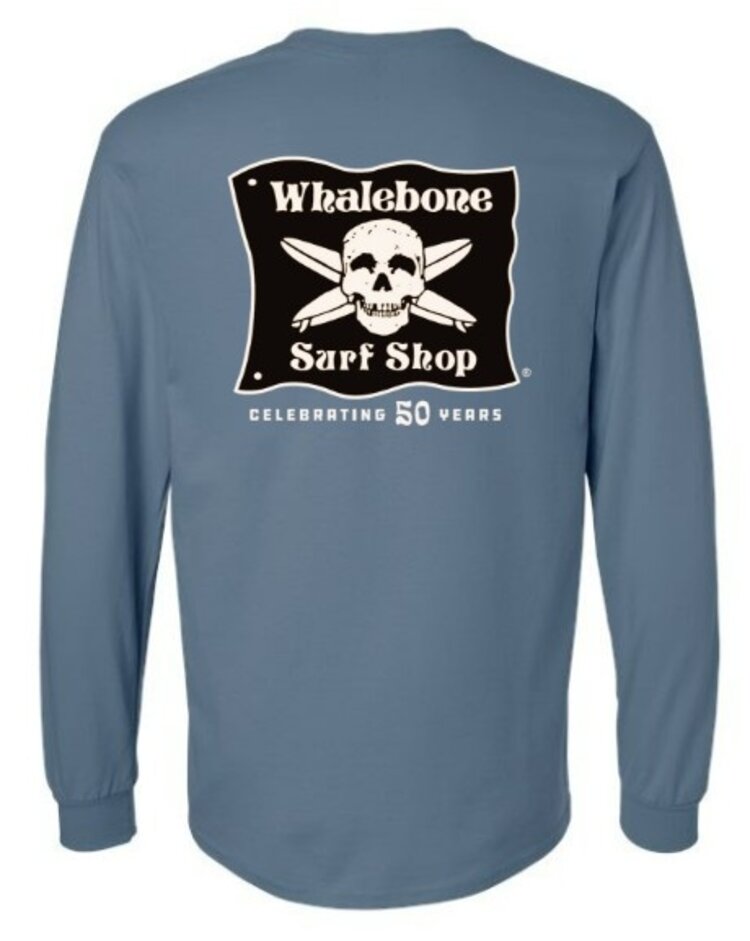 WHALEBONE LOGO CELEBRATING 50 YEARS 3X - 5X LONG SLEEVE TEE